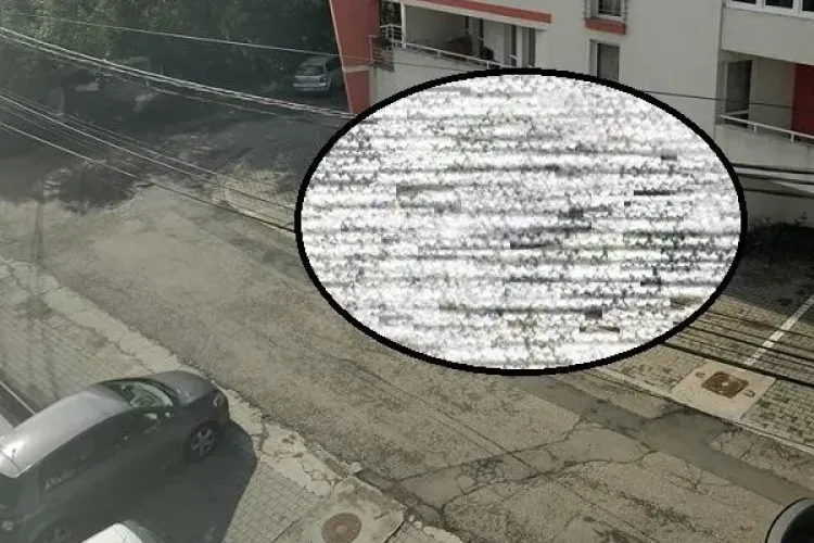 Cum se parchează BMW-ul la Cluj. A blocat complet accesul în parcarea unui bloc FOTO