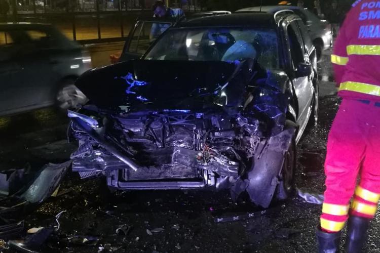 Accident la Metro Cluj! Un BMW a ținut neapărat să facă o depășire - FOTO