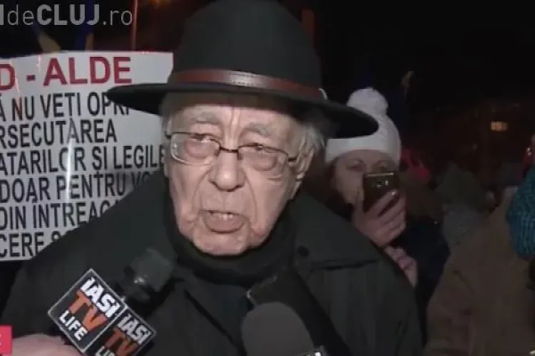 Mihai Şora, mesaj către protestatari: ”Ne vedem în Piață,  măcar din respect pentru ei”