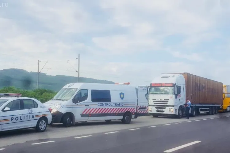 CLUJ: Razie la TIR-uri și autobuze! Câte amenzi au dat polițiștii FOTO