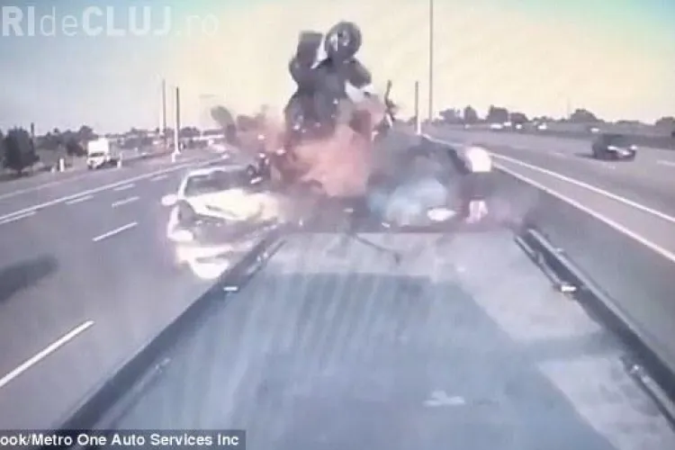 Cum au supraviețuit? A izbit frontal o mașină avariată, dar toate persoane au scăpat - VIDEO