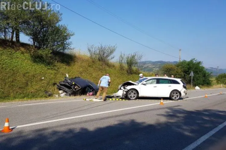 CLUJ: Accident cu două victime, cauzat de un șofer de camion FOTO/VIDEO
