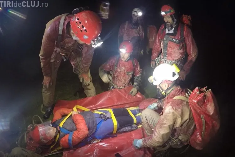 Exercițiu internațional de salvare din peșteră, în Munții Bihor-Vlădeasa - FOTO