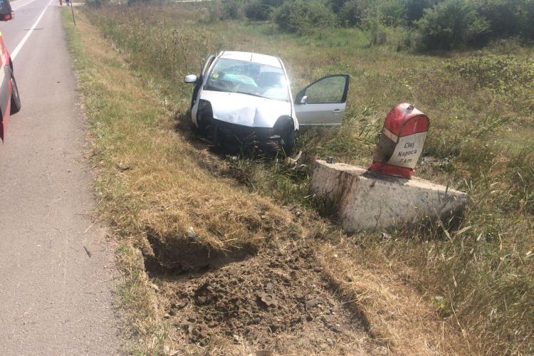 Accident grav pe centura ocolitoare a Clujului. O șoferiță de 18 ani a ajuns la spital