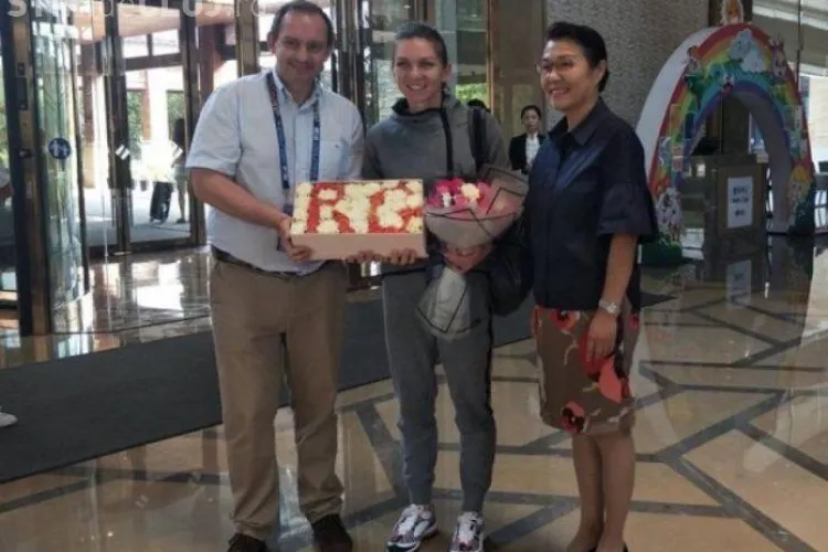 Simona Halep, primită ca un superstar în China