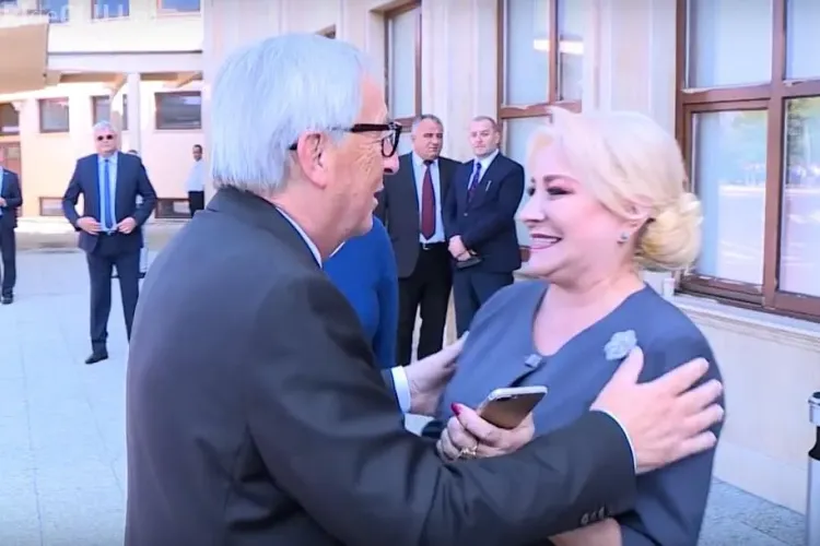 Imagini de la întânirea dintre Dăncilă și Juncker, prelucrate. De ce a fost tăiat sonorul? - VIDEO