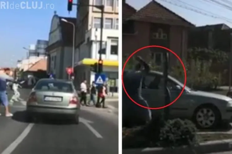 VIDEO - Șofer surprins LIVE mergând haotic pe stradă. ”Așa ne omoară pe stradă!!! Respect celor care l-au oprit”