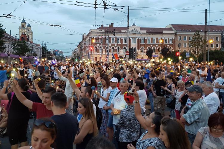 Protest la Cluj la o lună de la mitingul din 10 August: ”Alaturi de Bucuresti si Diaspora!”