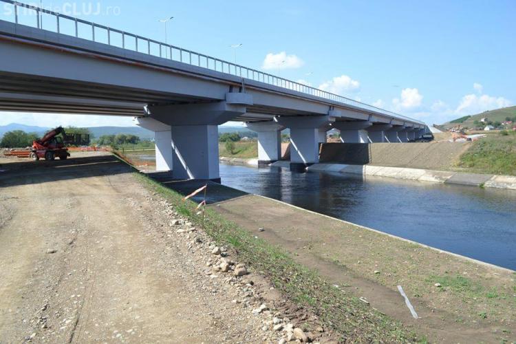 Imagini cu podul de la Gilău, care va SUDA Autostrada Transilvania - FOTO