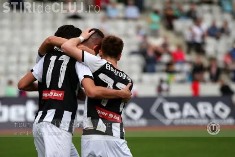 Cupa României: U Cluj a învins pe Gloria Bistrița, scor 2-1