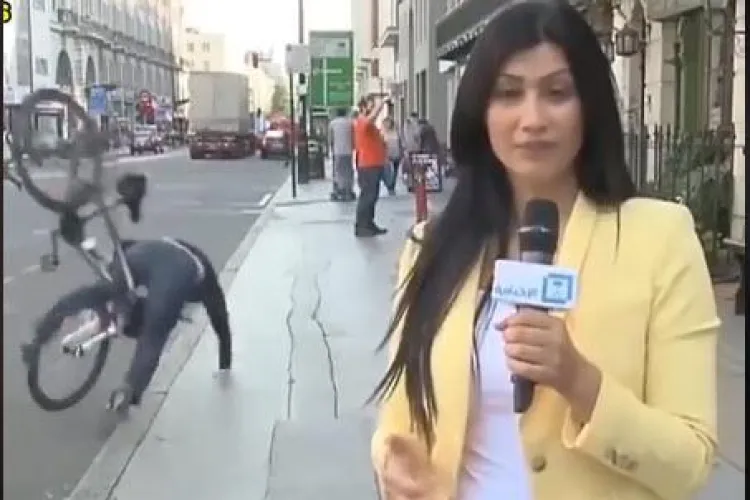 Viață grea mai au și reporterii de televiziune - VIDEO