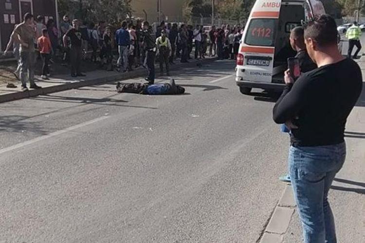 Accident grav la Cluj! Doi pietoni au fost loviți pe trotuar de un șofer fără permis FOTO