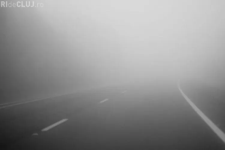 ATENȚIE în trafic! Clujul este sub cod galben de ceață