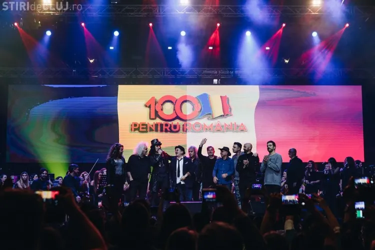 Super concert ”100 pentru România”, la BT Arena Cluj. Momente UNICE cu Bittman, Goia, Minculescu - VIDEO