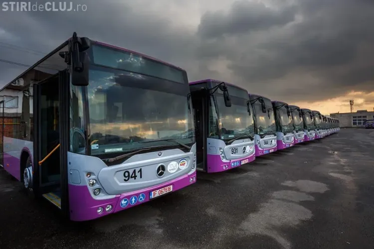 Primăria anunță achiziția a altor 60 de autobuze Mercedes pentru transportul public din Cluj-Napoca. Când se livrează FOTO