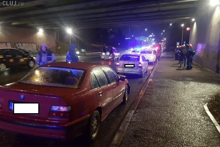 Accident în lanț la Podul N, pe Calea Florești, provocat de un șofer beat - FOTO