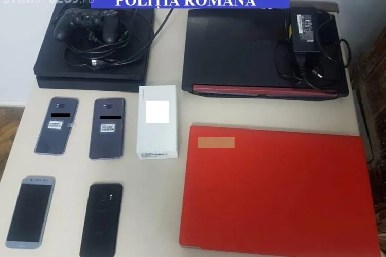 Hoț din magazine, prins de polițiștii clujeni tocmai la Sibiu. Au recuperat bunuri de câteva mii de euro FOTO