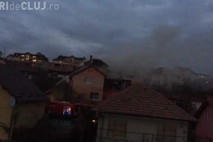 Incendiu la o casă din Baciu