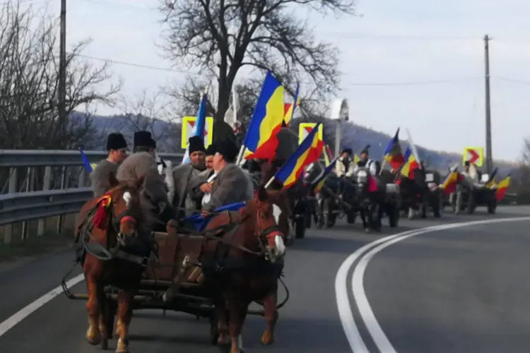 Convoiul călăreților de la Sighetu Marmației străbate Clujul spre Alba - FOTO