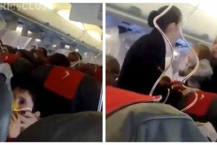 Panică într-un avion care zbura de la Cluj spre Dublin - VIDEO