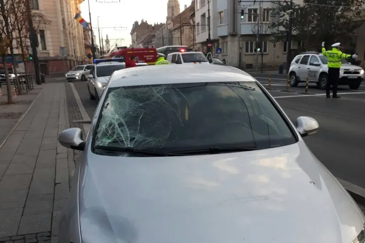 Tânără de 30 de ani lovită pe strada Memorandumului - FOTO
