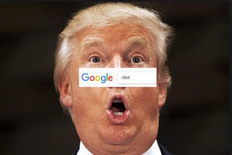 Când cauți ”idiot” pe Google, îți apare poza lui Trump. Ce spune CEO-ul Google