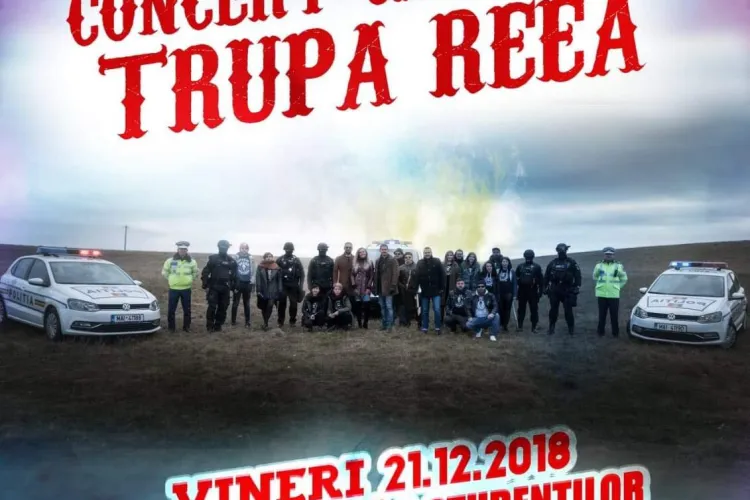 Concert caritabil cu Trupa Reea, organizat de Poliția Cluj și Beard Brothers