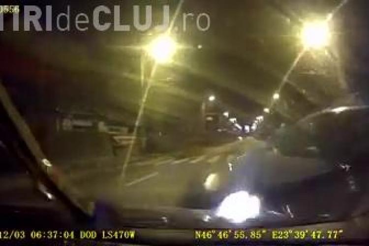 Accident pe Traian Vuia, filmat din mașina care circula regulamentar - VIDEO