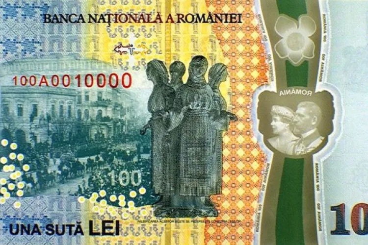 A apărut o nouă bancnotă de 100 lei. Este DEOSEBITĂ