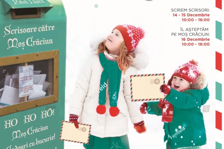 Scrie-i lui Moș Crăciun și Moșul îți aduce cadoul în Centrul Comercial Auchan Iris din Cluj 