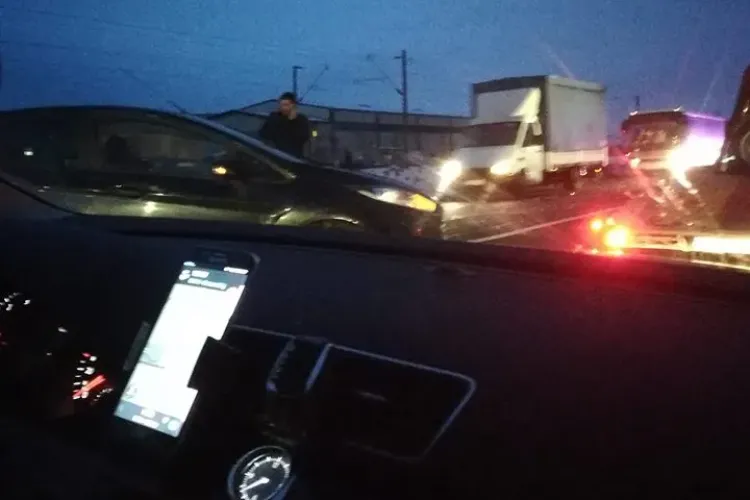 Accident la Apahida. Traficul a fost îngreunat FOTO