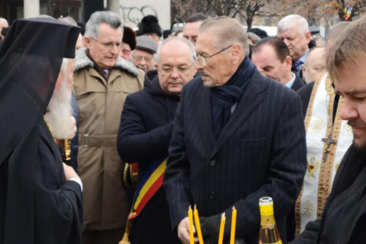 Statuia lui Iuliu Maniu, inaugurată la Cluj. Emil Constantinescu a vorbit despre dezbinare 