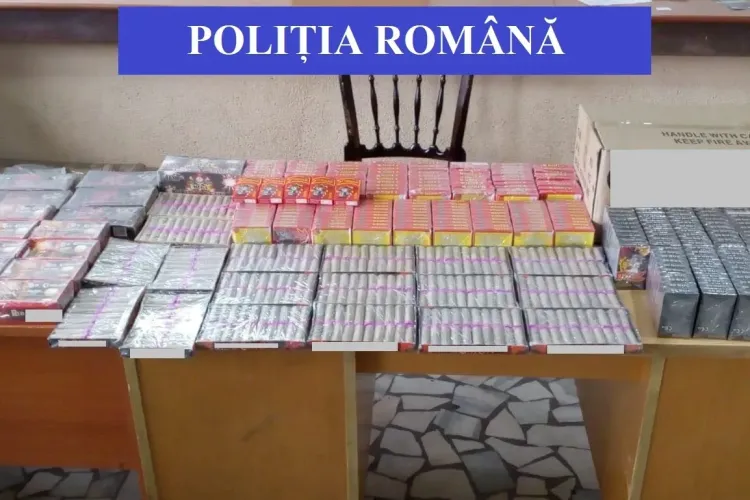 Aproape 80.000 de petarde și artificii confiscate la Cluj FOTO