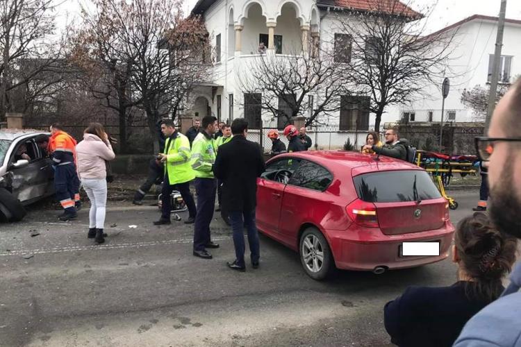 Accident în Piața Ion Agârbiceanu provocat de un șofer de BMW băut: Șoferul era vesel - FOTO
