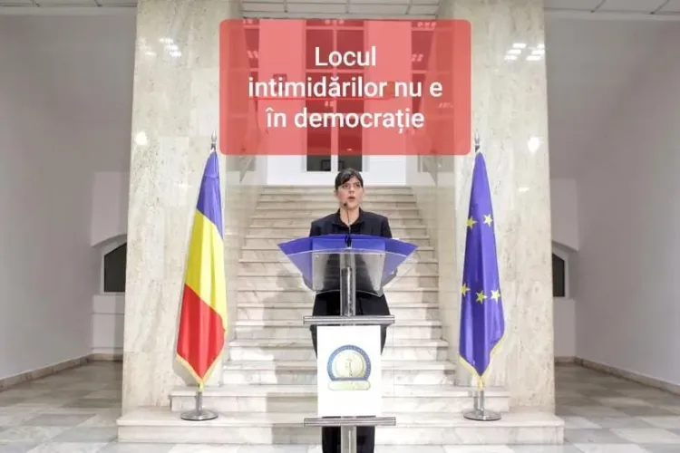 Cluj: Protest de susținere a Laurei Codruța Kovesi în centrul orașului