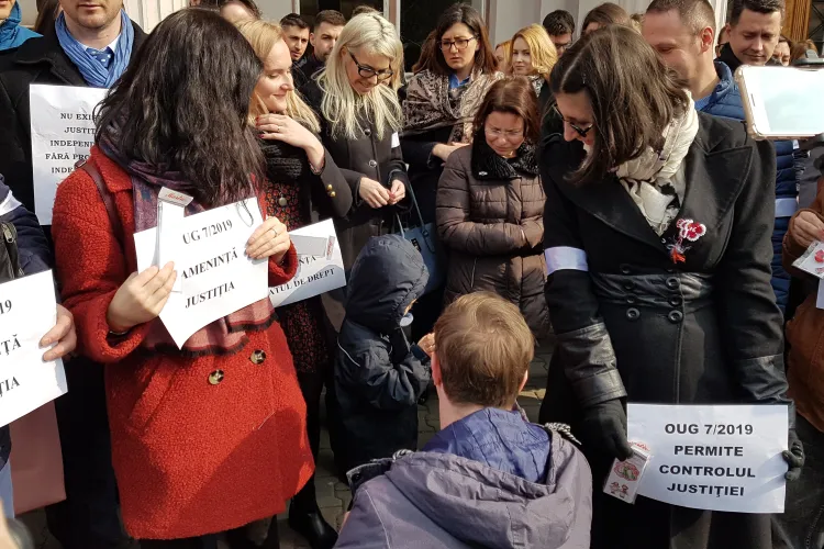 Judecătorii din Cluj vor protesta și săptămâna viitoare - VIDEO