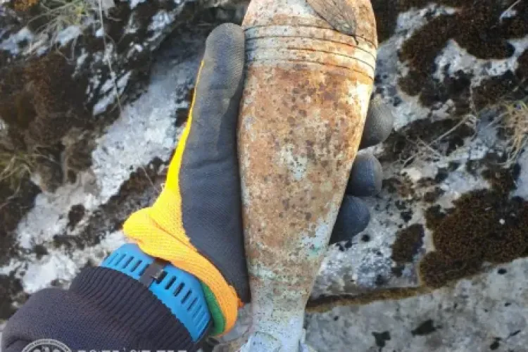 Muniții neexplodate, asanate de pompierii clujeni. Un grup de elevi a găsit o bombă FOTO