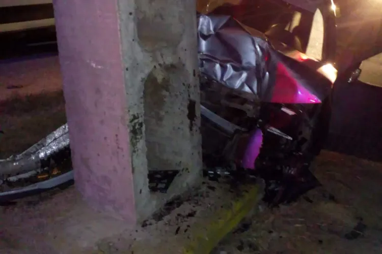 Accident grav la Iclod produs de un șofer beat din Bistrița - FOTO