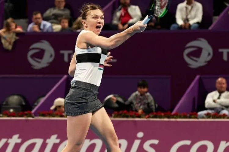 Simona Halep a reușit un punct spectaculos în Dubai - VIDEO