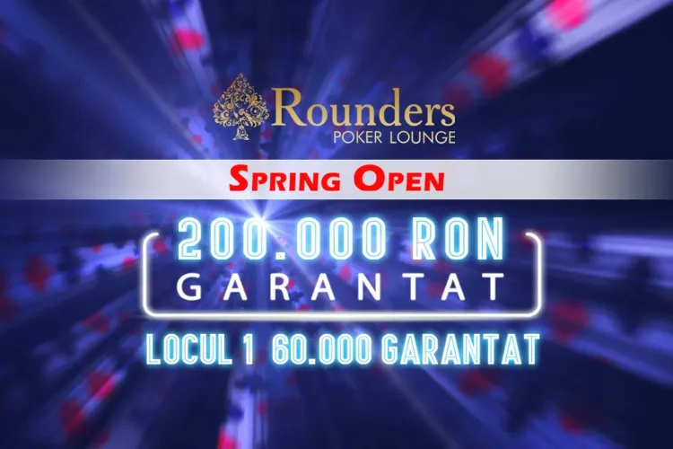 Rounders Spring Open Incepe la Cluj – Un turneu de poker cu 200.000 RON Garantat (P)