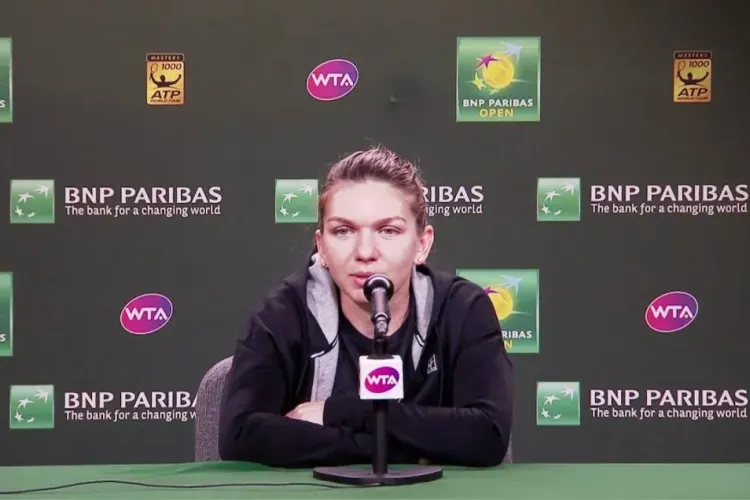 Simona Halep, eliminată din optimile de la Indian Wells. A izbucnit în lacrimi la vestiar