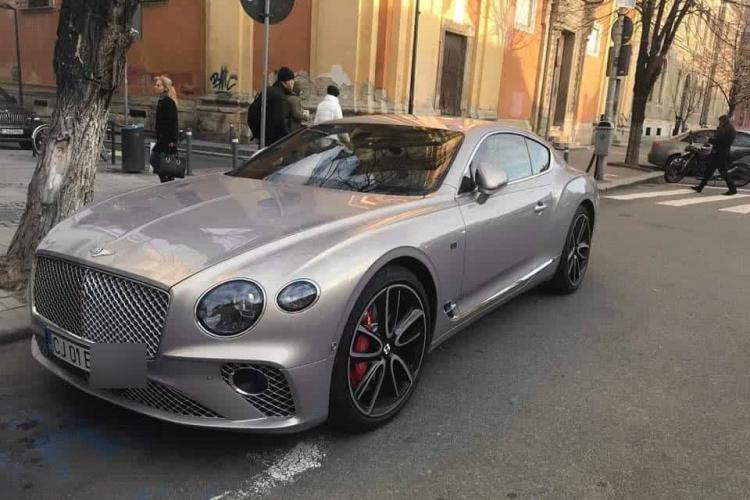 Și bogații plâng câteodată! Bentley -ul ”Regelui betoanelor” din Cluj ridicat de Poliția Locală - FOTO