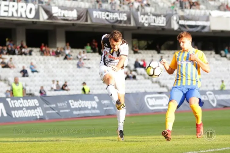 U Cluj a spulberat Daco-Getica, scor 6-2. Lobonț e salvat de revenirea lui Goga
