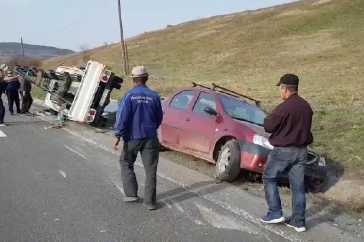 Accident grav pe DN 1F, pe sensul Cluj-Napoca - Zalău - VIDEO
