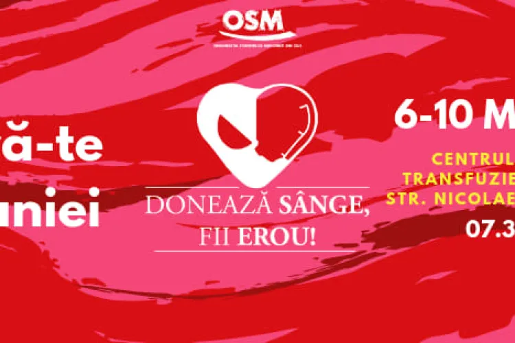 Campania ”Donează sânge, fii erou!” se defășoară la Cluj-Napoca în această perioadă