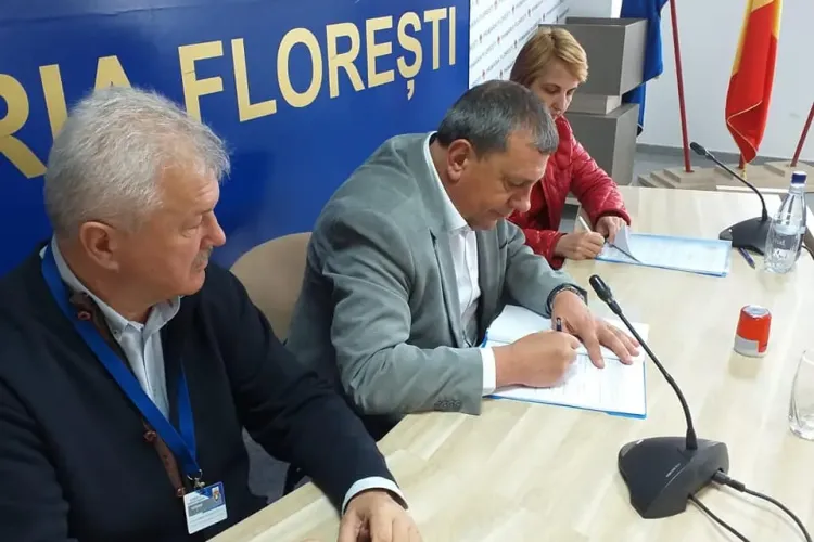 La Florești s-a semnat contractul de modernizare a străzii Eroilor - FOTO