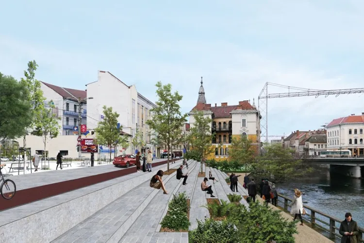 ”Rethinking Someș”: Cum spune Primăria că va revitaliza malurile Someșului, din bani europeni