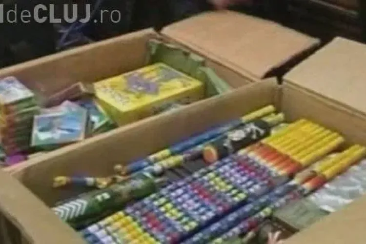 30.000 de pocnitori si 600 de artificii, confiscate in ultima luna in judetul Cluj