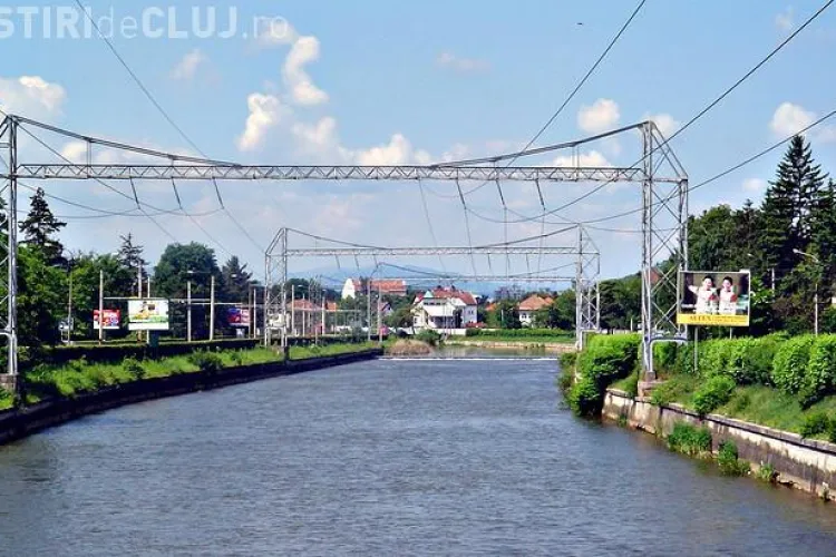 Cum arata cursul Somesului Mic in Cluj-Napoca vazut din zbor - VIDEO