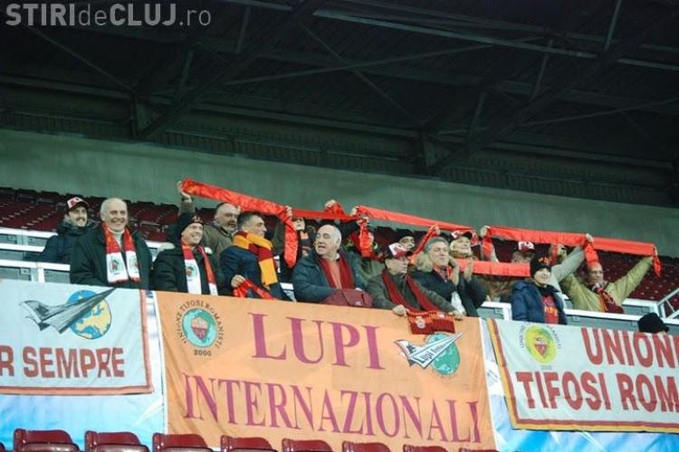 AS Roma s-a antrenat la Cluj sub privirile suporterilor veniti din Italia